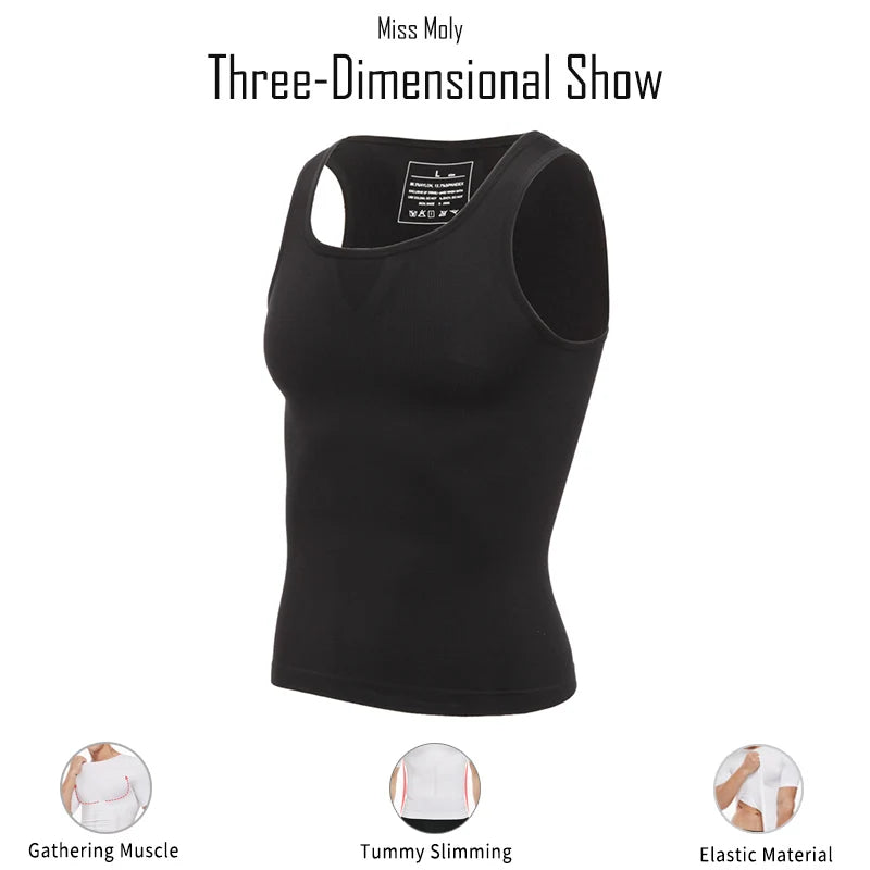 Men's shaper Underwear Waist Trainer Corrective Posture Vest Corset - Hiddengem