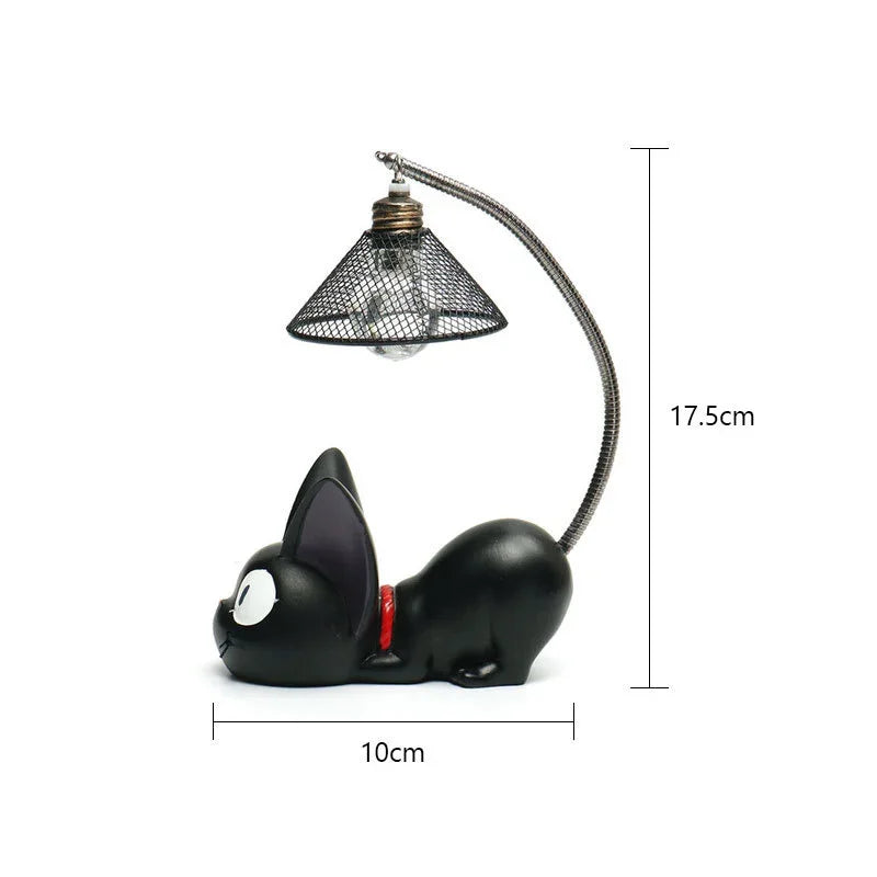 Led Night Light Resin cute blackCat