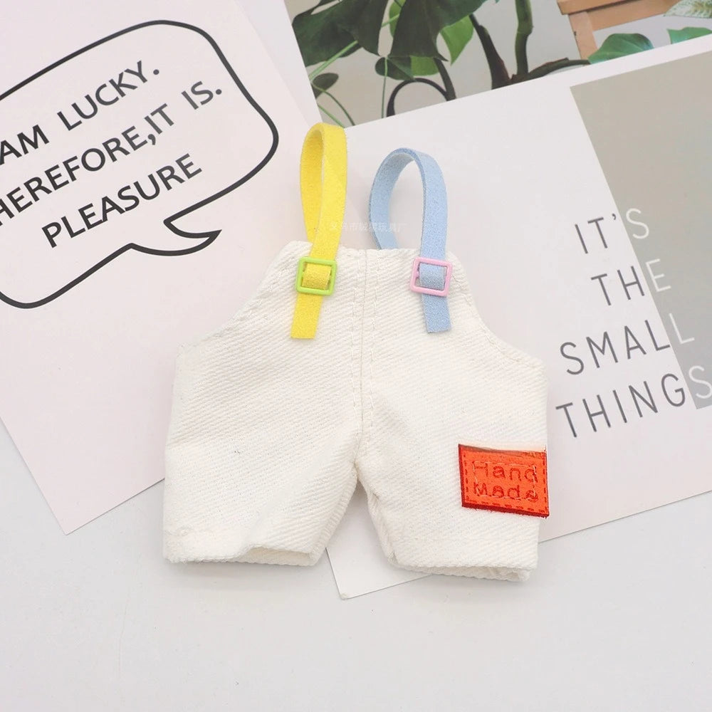 2025 Cute Labubu Clothing, Suitable for Labubu, Labeled Overalls Vinyl Doll Clothing Accessories Replacement