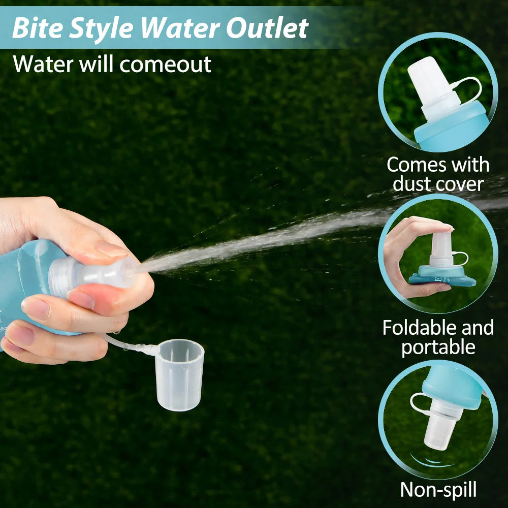 NEWBOLER Camping collapsing smart water bottle - Hiddengem