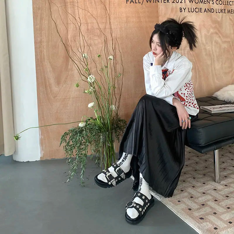 Fashion Women Slippers Street Punk - Hiddengem