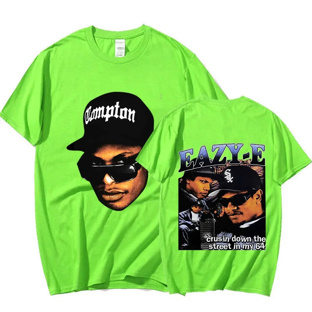90s rapper Eazy E graphic T-shirt for men - Hiddengem