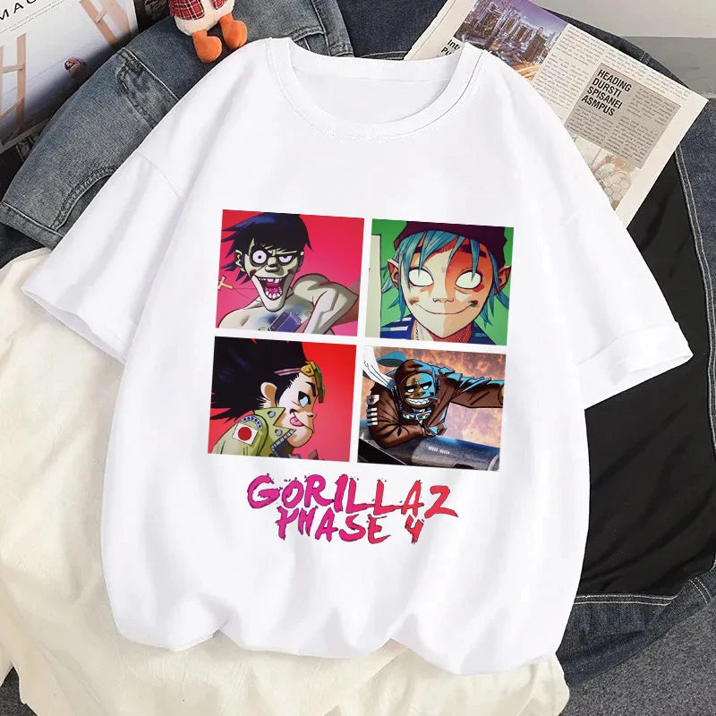 Gorillaz Rock Graphic T-Shirt - Hiddengem