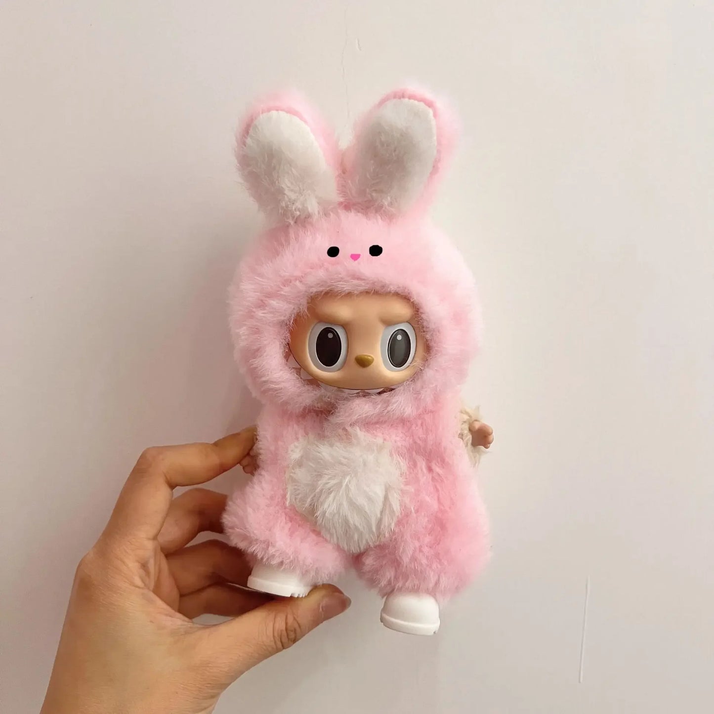 2025 New Labubu Clothing Popular New Products Fashion Velcro 17cm Doll Cute Dress Casual Set Skirt Plush Toy Clothing