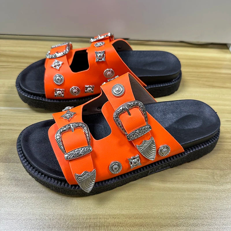 Fashion Women Slippers Street Punk - Hiddengem