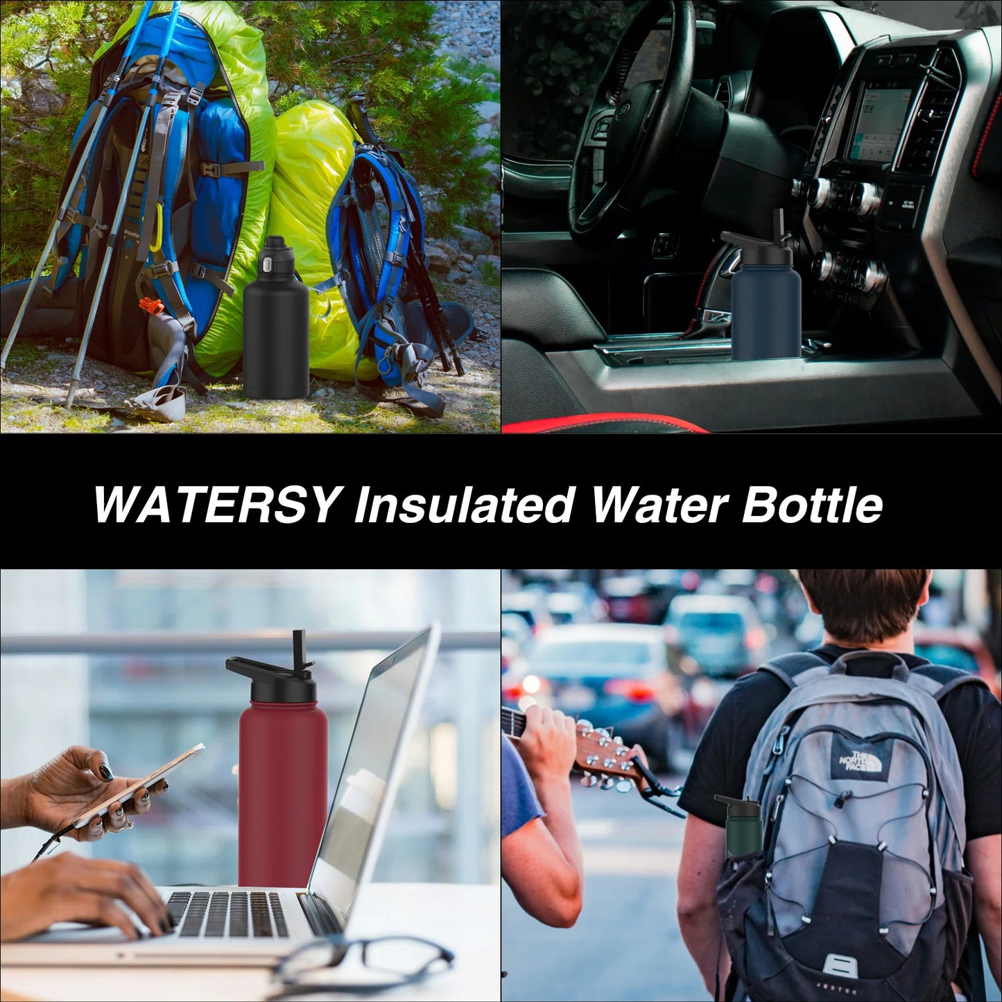 900ML Stainless Steel Thermal Insulated - Hiddengem