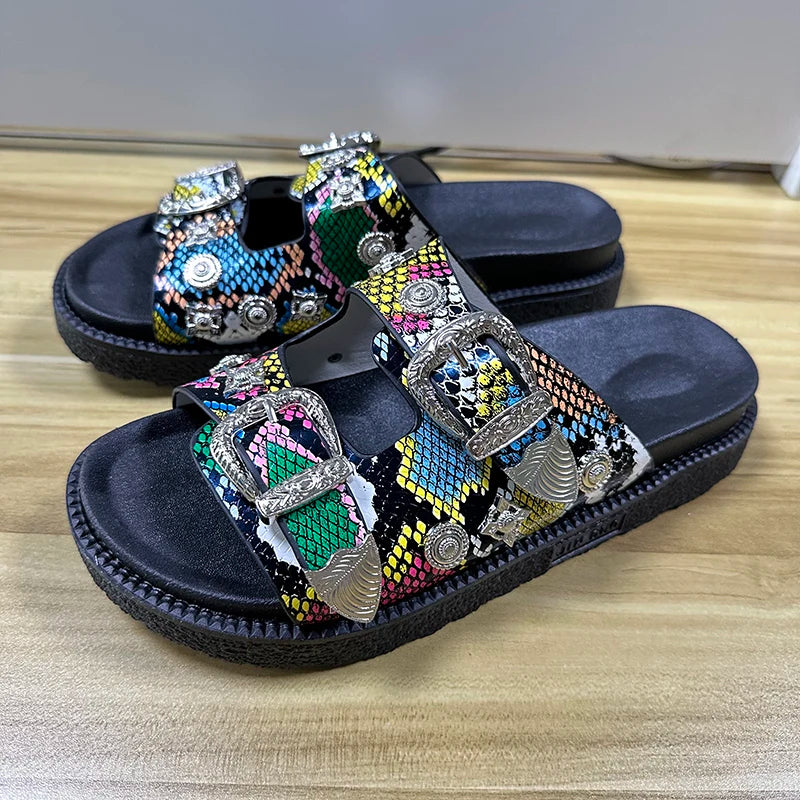 Fashion Women Slippers Street Punk - Hiddengem