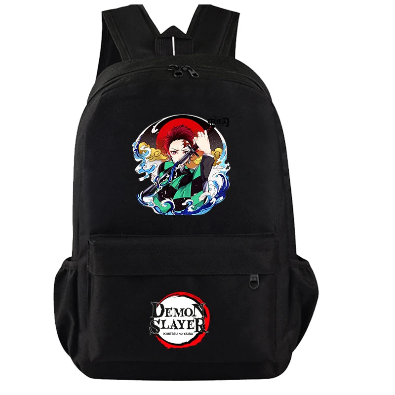 Demon Slayer Backpack Set - 3PC Anime School Bag Collection - Hiddengem