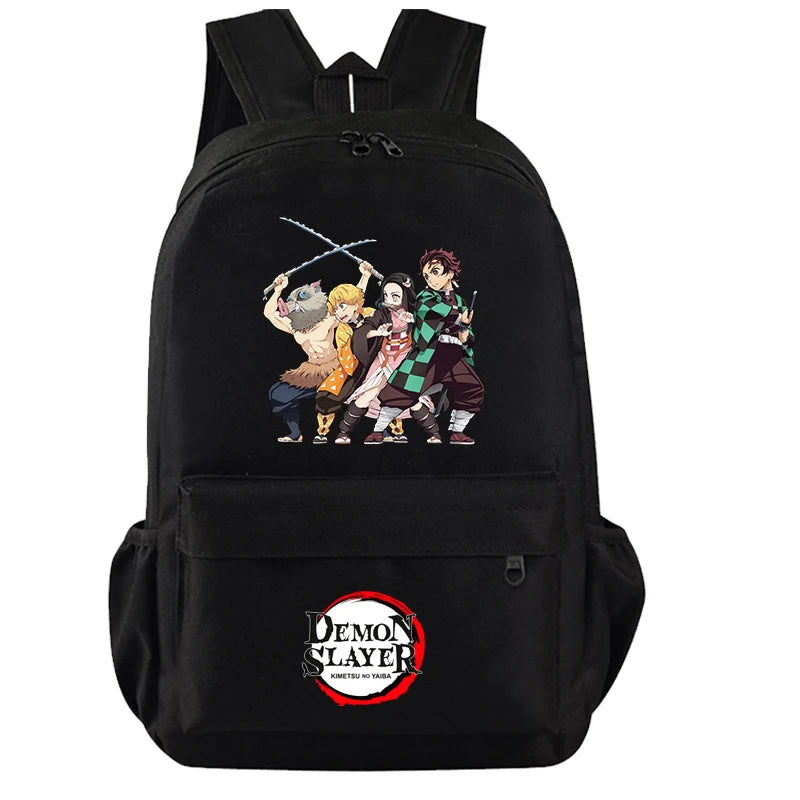 Demon Slayer Backpack Set - 3PC Anime School Bag Collection - Hiddengem