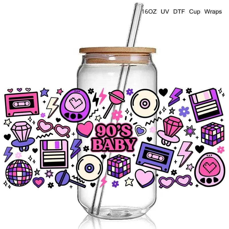 4+ Fashion Singers 90S Rap Uv Dtf Cup Wraps Transfer - Hiddengem