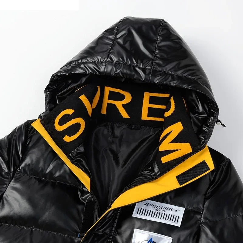 Leather Men Thicken Warm Winter Coat - Hiddengem