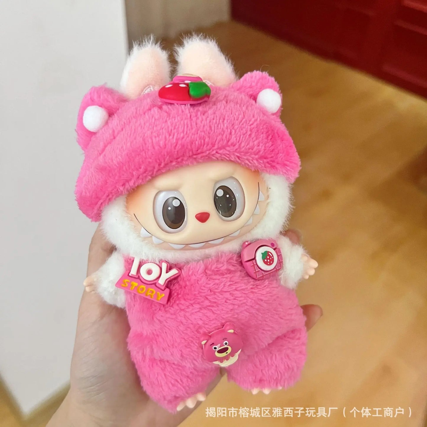 2025 New Labubu Clothing Popular New Products Fashion Velcro 17cm Doll Cute Dress Casual Set Skirt Plush Toy Clothing