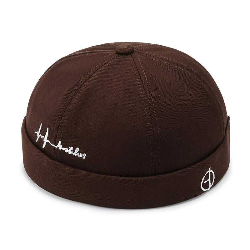 Men Hip Hop Hats Vintage Beanie Hat Summer Adjustable Landlord Hat Trendy Streetwear Docker Cap Women men Brimless Skullies Cap