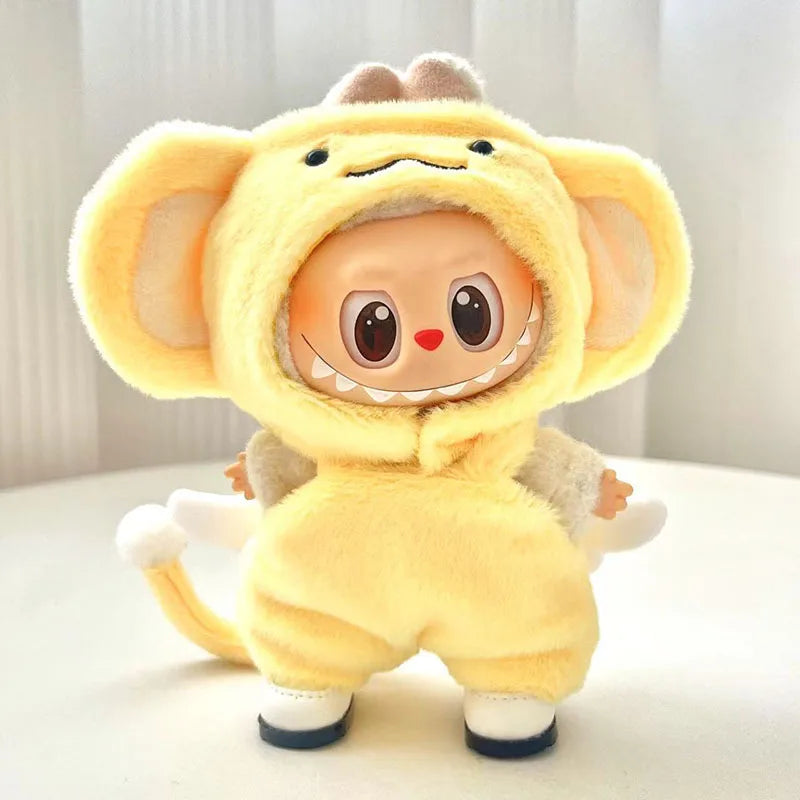 Labubu Doll Clothing Animal Pajama Party Set Labubu V1 V2 V3 Cute Plush Doll Clothes Gift