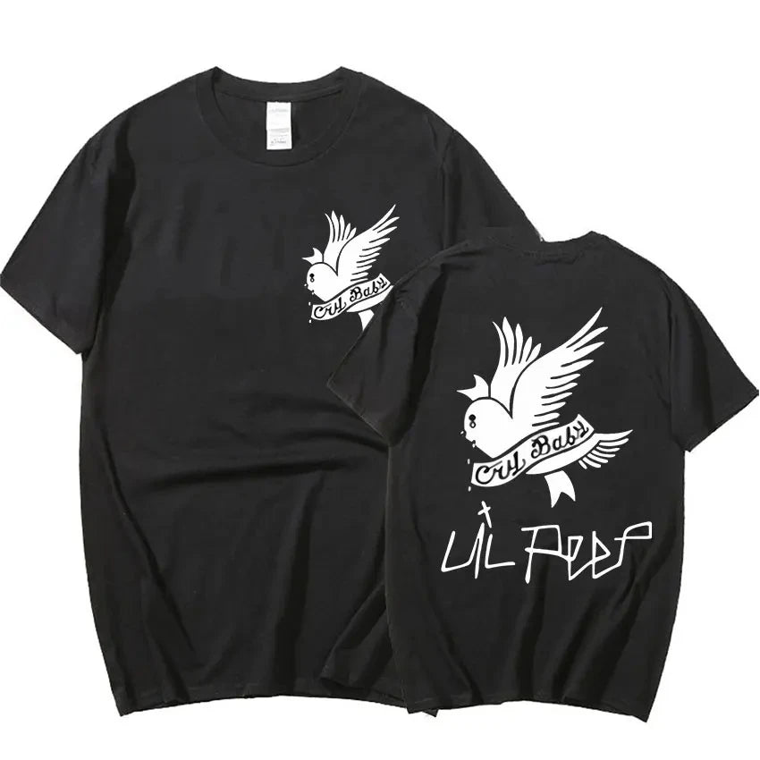 Lil Peep Sus Boy Pink Graphic T Shirt Men's Cool Hip Hop Rapper T-Shirt Men Women Short Sleeve T Shirts Gothic Streetwear