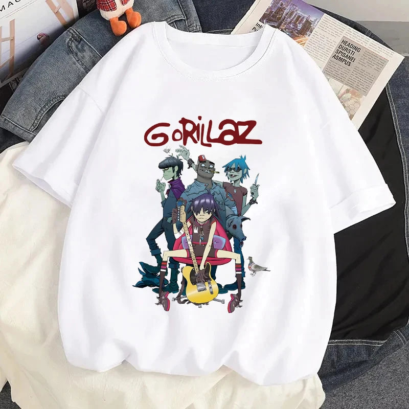Gorillaz Rock Graphic T-Shirt - Hiddengem