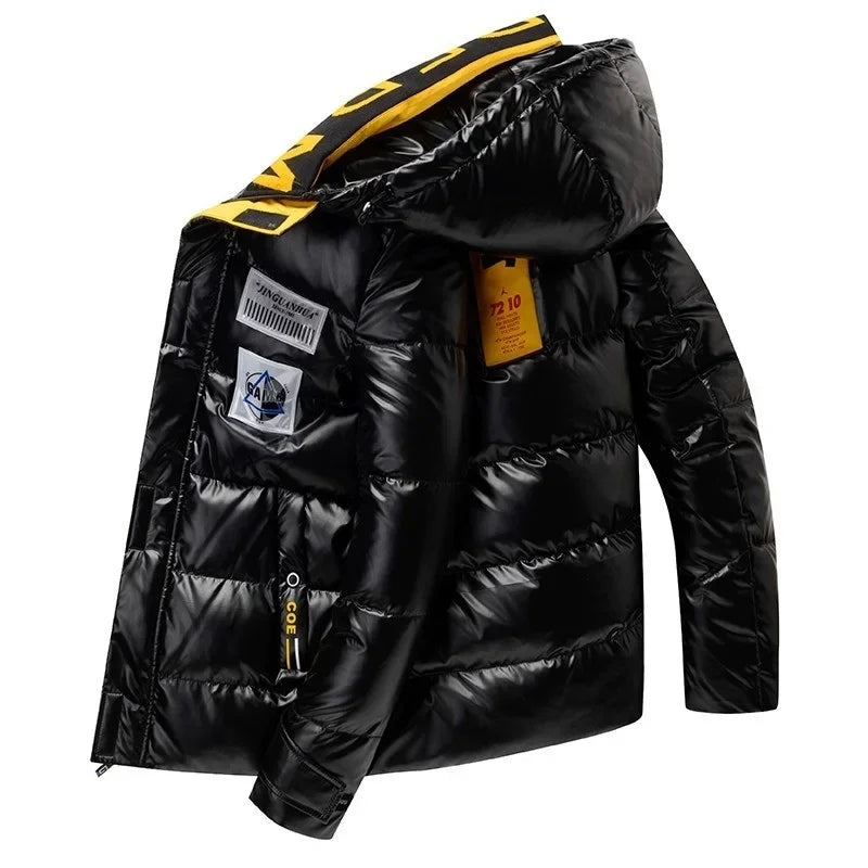 Leather Men Thicken Warm Winter Coat - Hiddengem