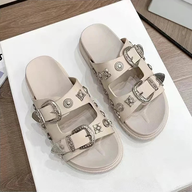 Fashion Women Slippers Street Punk - Hiddengem