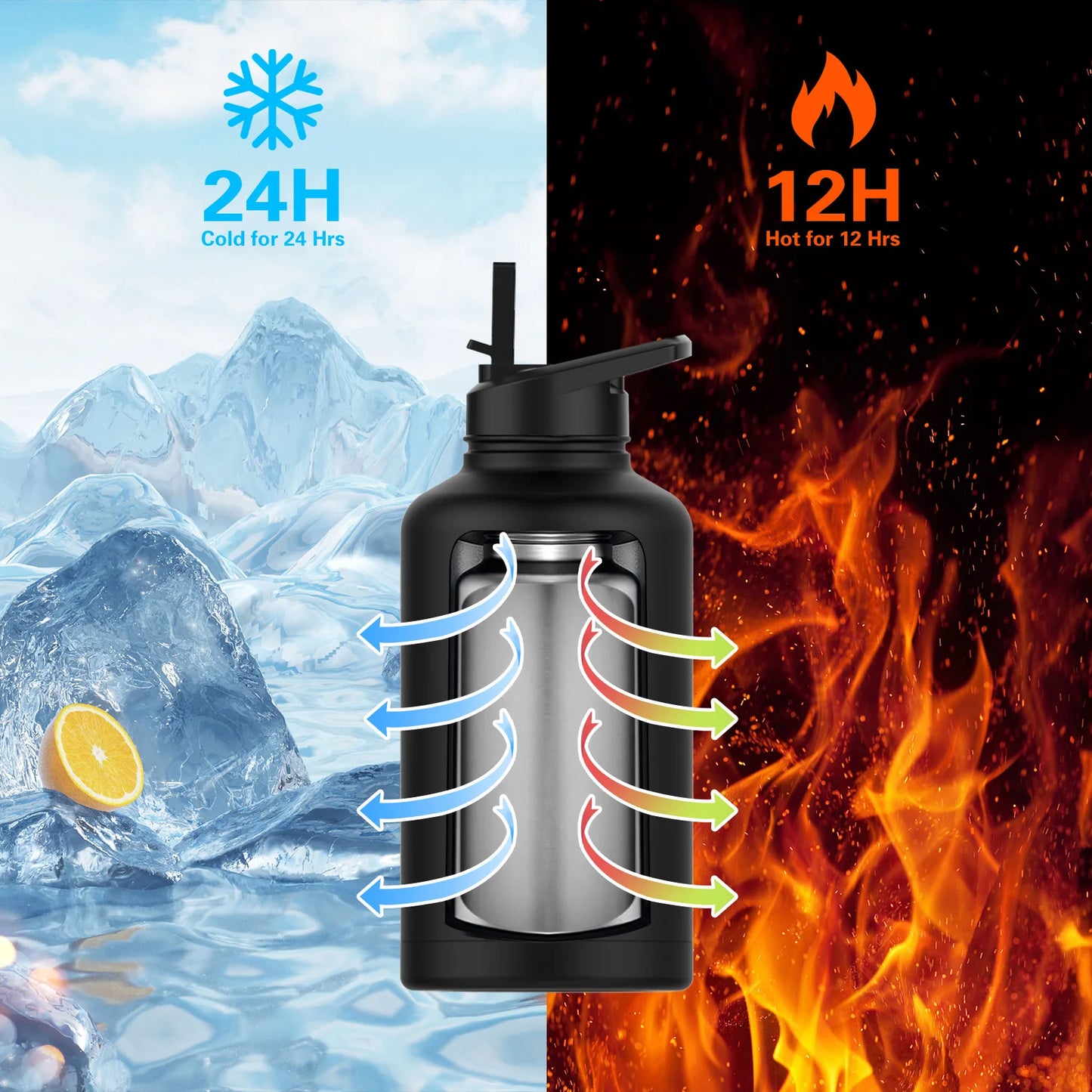 900ML Stainless Steel Thermal Insulated - Hiddengem