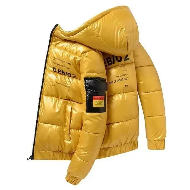 Leather Men Thicken Warm Winter Coat - Hiddengem