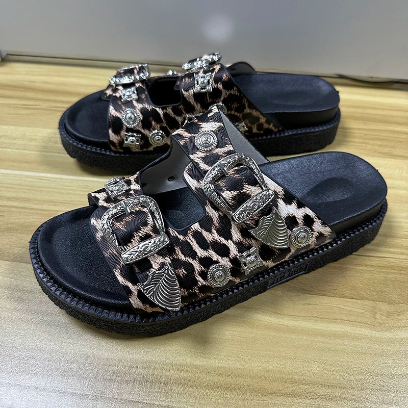 Fashion Women Slippers Street Punk - Hiddengem