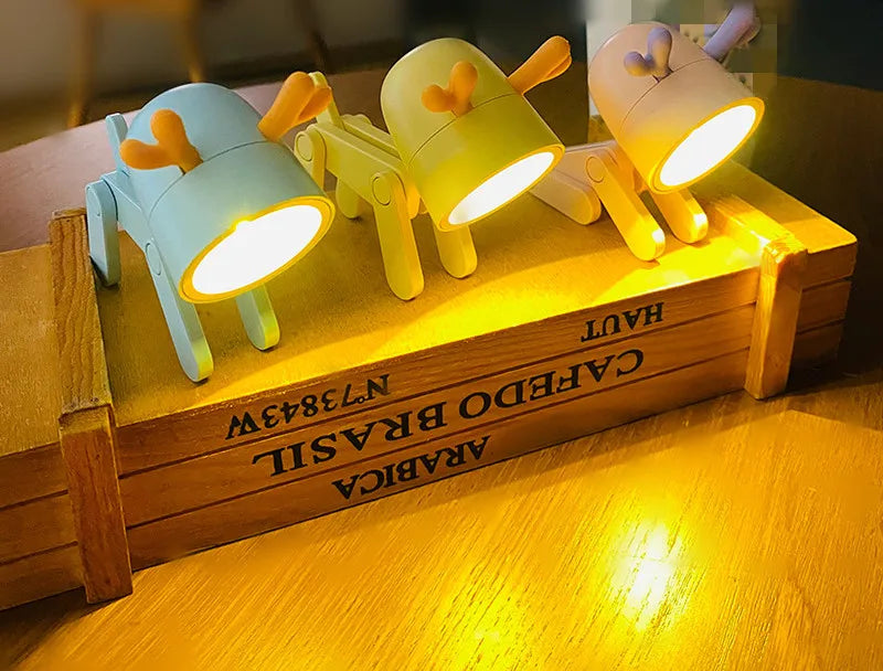 LED Night Light Mini Folding animal for desk