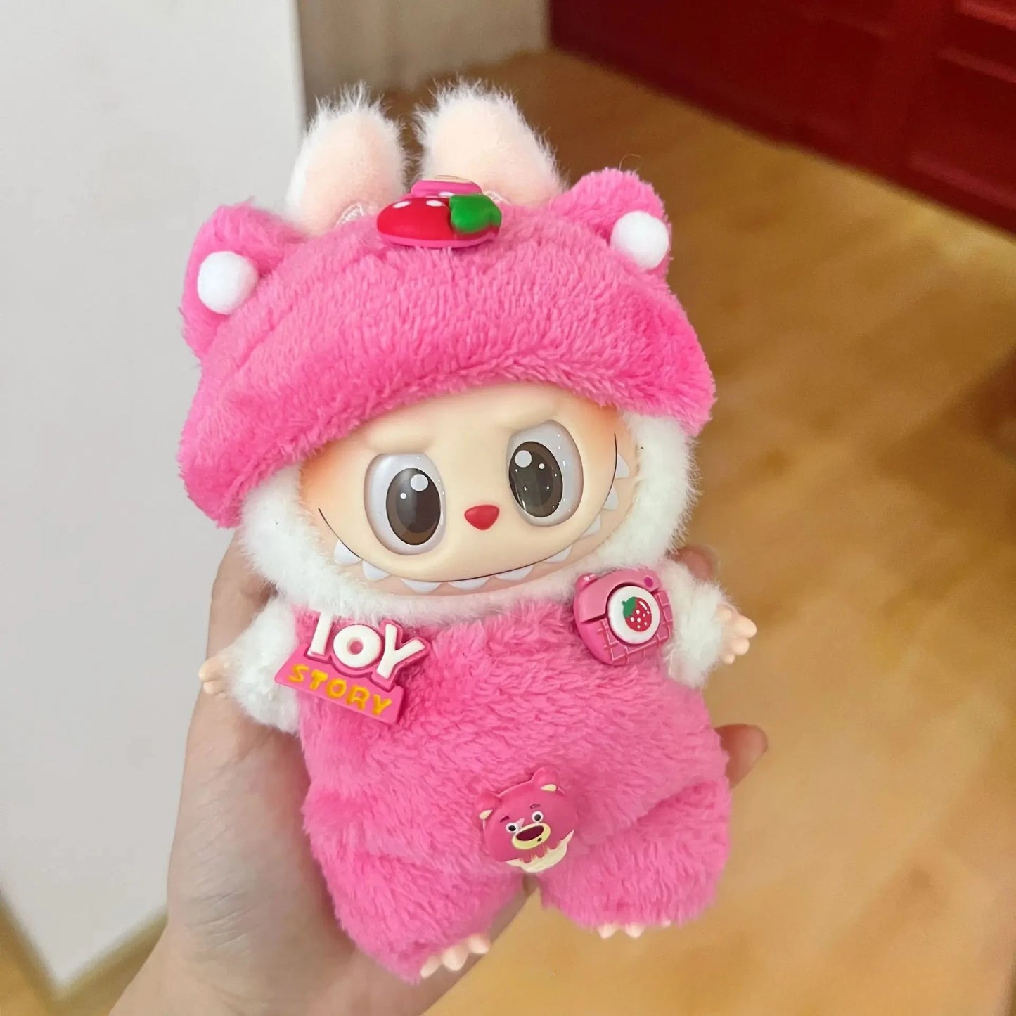 2025 New Labubu Clothing Popular New Products Fashion Velcro 17cm Doll Cute Dress Casual Set Skirt Plush Toy Clothing