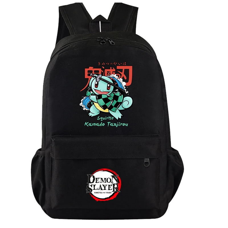 Demon Slayer Backpack Set - 3PC Anime School Bag Collection - Hiddengem
