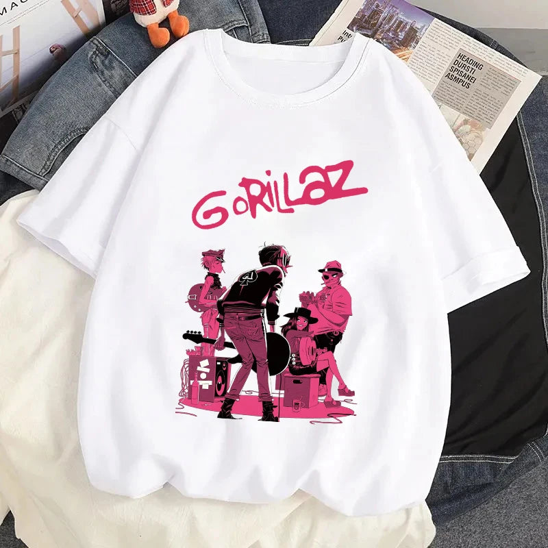 Gorillaz Rock Graphic T-Shirt - Hiddengem