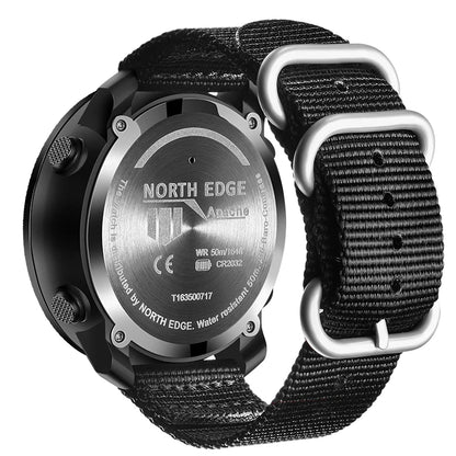 NORTH EDGE Men's sport Digital watch Hours Active lifestyle - Hiddengem