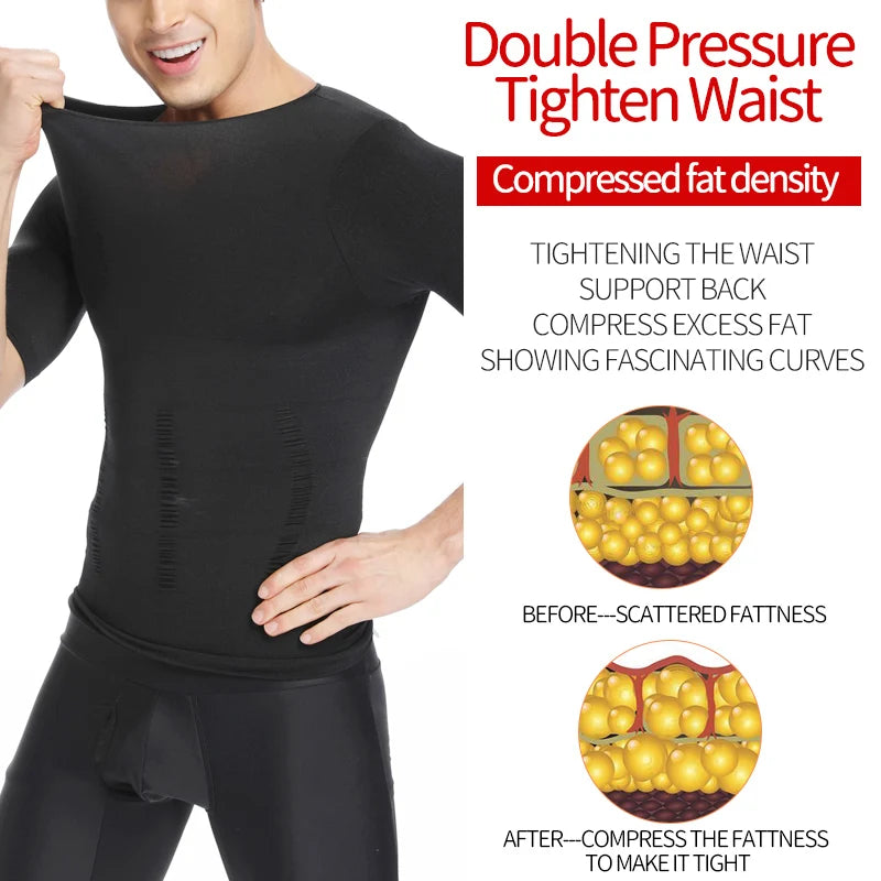 Men's shaper Underwear Waist Trainer Corrective Posture Vest Corset - Hiddengem
