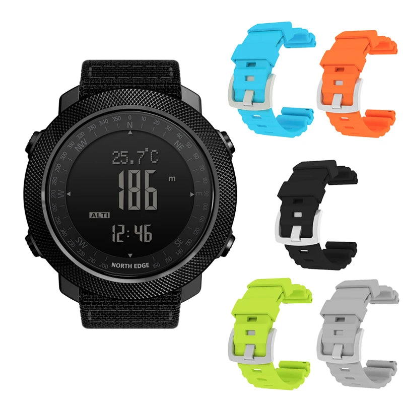 NORTH EDGE Men's sport Digital watch Hours Active lifestyle - Hiddengem