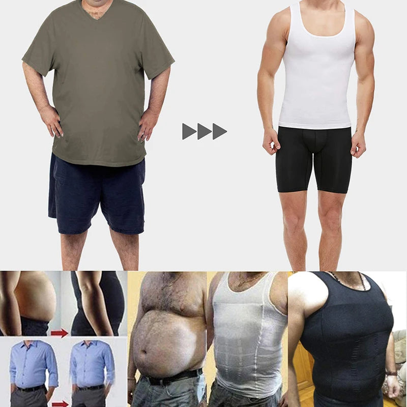 Men's shaper Underwear Waist Trainer Corrective Posture Vest Corset - Hiddengem