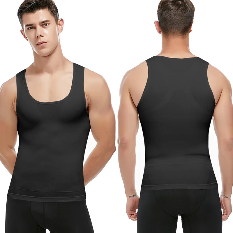 Men's shaper Underwear Waist Trainer Corrective Posture Vest Corset - Hiddengem