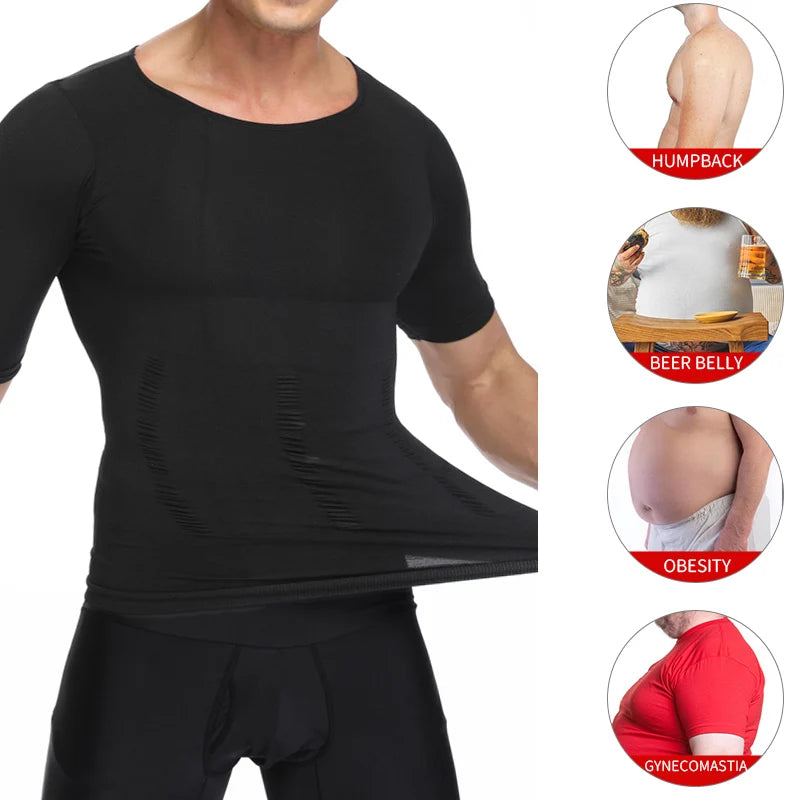 Men's shaper Underwear Waist Trainer Corrective Posture Vest Corset - Hiddengem