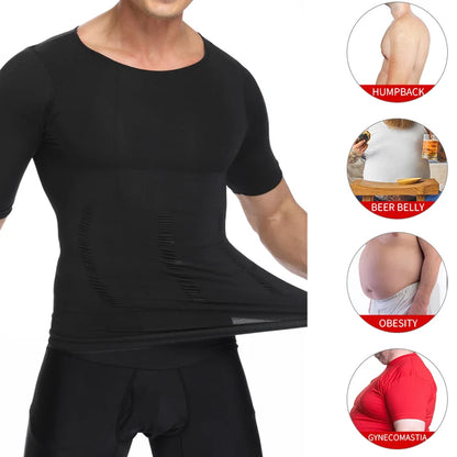 Men's shaper Underwear Waist Trainer Corrective Posture Vest Corset - Hiddengem