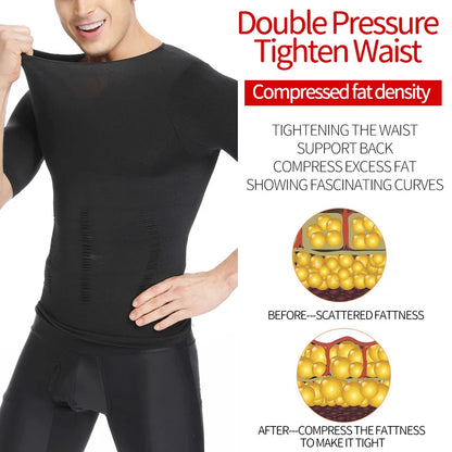 Men's shaper Underwear Waist Trainer Corrective Posture Vest Corset - Hiddengem