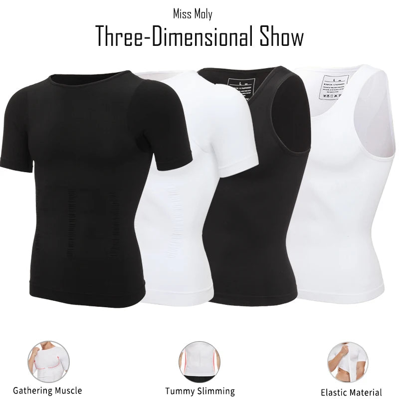 Men's shaper Underwear Waist Trainer Corrective Posture Vest Corset - Hiddengem