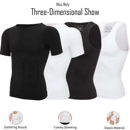 Men's shaper Underwear Waist Trainer Corrective Posture Vest Corset - Hiddengem