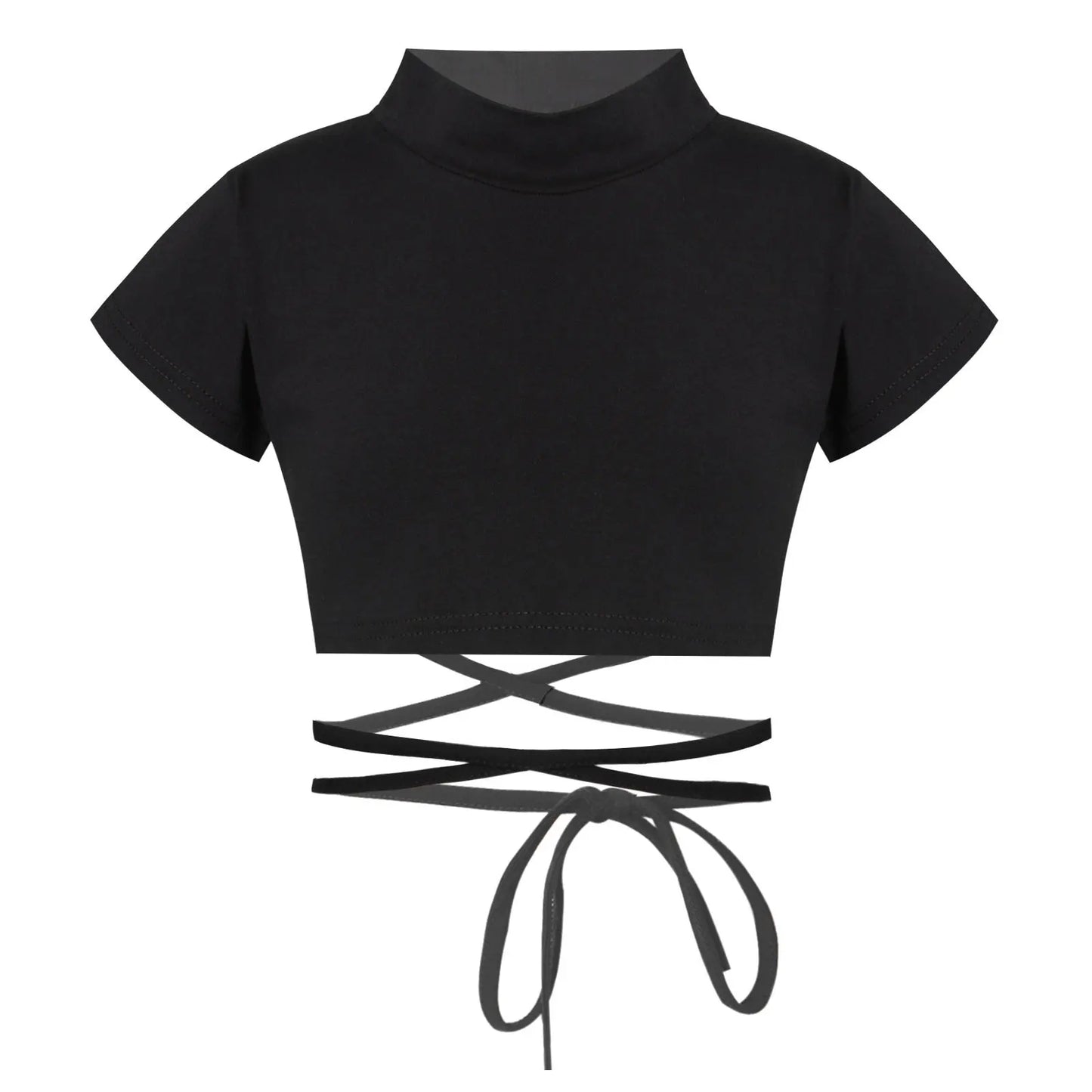 Jazz Costume Hip Hop Girls Clothing Black Tops Short Sleeve Hip Hop Crop Top Tshirt For Kids Performance Modern Dancing Clothes