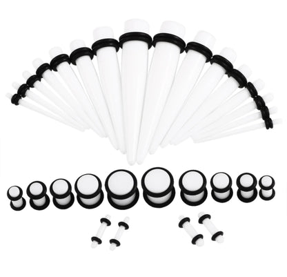 36pcs/lot Acrylic Ear Gauge multi color - Hiddengem