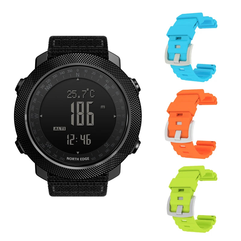 NORTH EDGE Men's sport Digital watch Hours Active lifestyle - Hiddengem