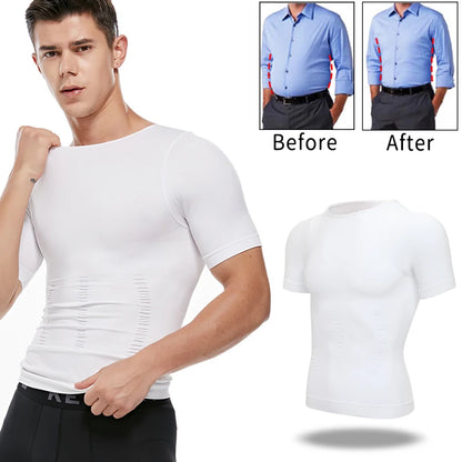 Men's shaper Underwear Waist Trainer Corrective Posture Vest Corset - Hiddengem