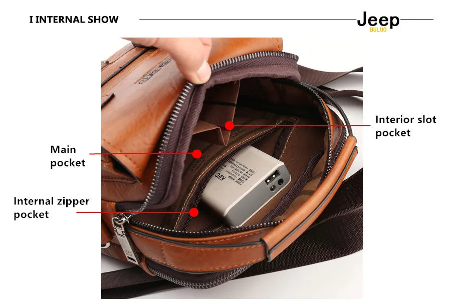 Multi-function Business Handbags Men New Man's Shoulder Bag - Hiddengem