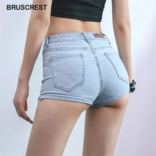 High Waist Booty Jean Shorts - Hiddengem
