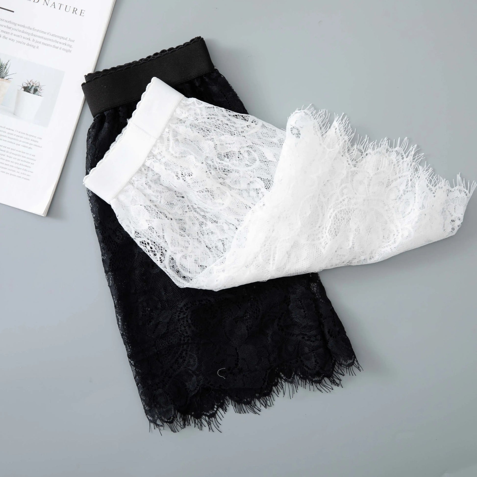 Mesh Lace Transparent Mini Tulle Skirt - Hiddengem