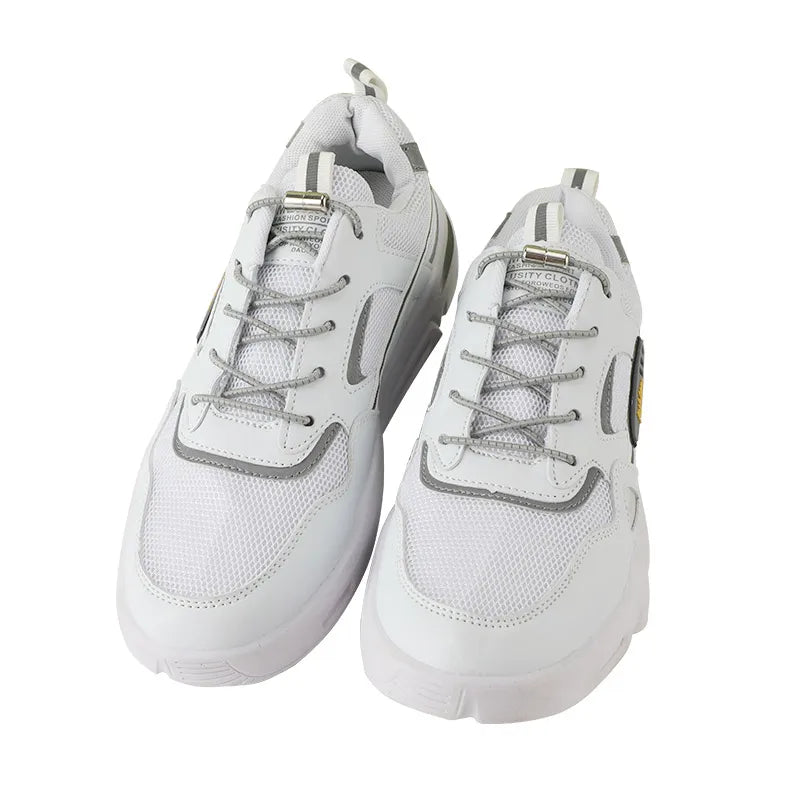 New Reflective Circular Elastic Shoe laces No Tie Shoelaces Metal Lock Lazy Laces for Kids and Adult One size fits all shoe - Hiddengem