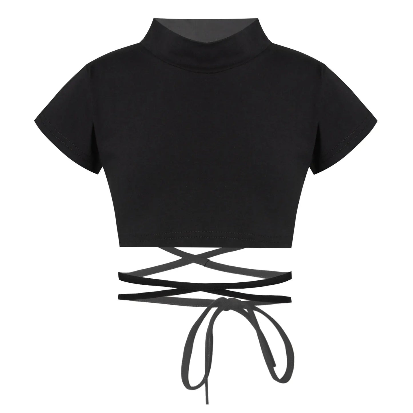 Jazz Costume Hip Hop Girls Clothing Black Tops Short Sleeve Hip Hop Crop Top Tshirt For Kids Performance Modern Dancing Clothes