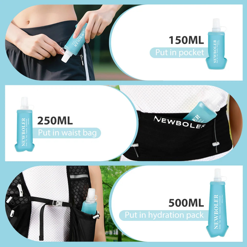 NEWBOLER Camping collapsing smart water bottle - Hiddengem