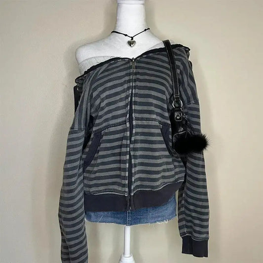 Grunge Punk Hip Hop  Women's Hoodie - Hiddengem